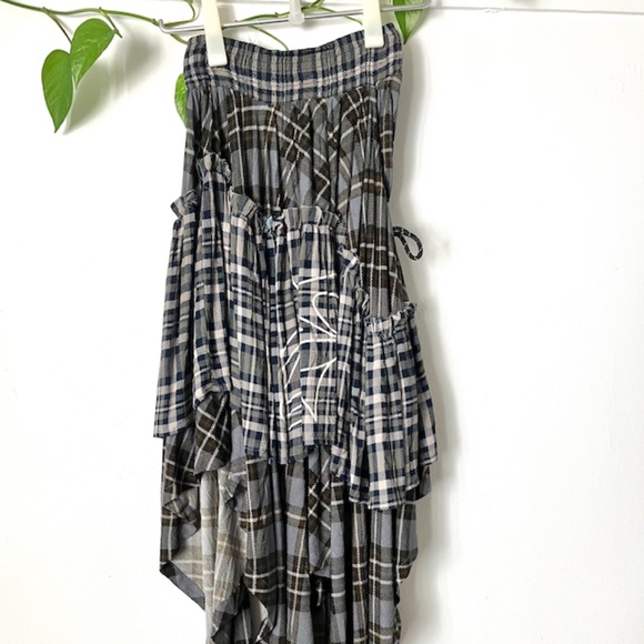 NWT, UO Basic Pleasure Mode Kurt Plaid Midi Skirt - Picture 6 of 10